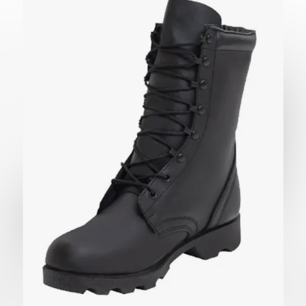 Black Leather Men's Boots
